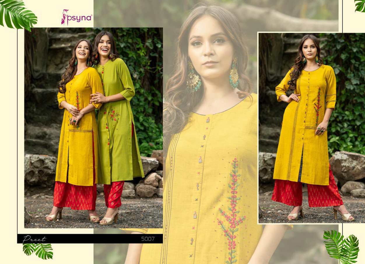 Preet Vol-4 Psyna Cotton Rayon Fancy Palazzo Kurti Sets Preet Vol-4 Psyna Cotton Rayon Fancy Palazzo Kurti Sets